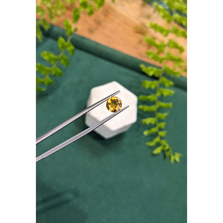1.24 Ct. Orangish Yellow Citrine from Brazil