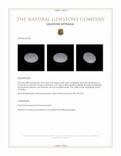 2.05 Ct. Multi Color Cabochon Crystal/Jelly Opal from Australia Appraisal