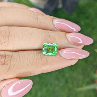 2.48 Ct. Tsavorite Garnet from Tanzania Life Style
