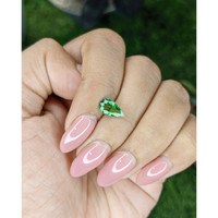 1.03 Ct. Tsavorite Garnet from Tanzania Life Style