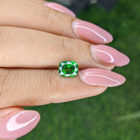 1.66 Ct. Tsavorite Garnet from Tanzania Life Style