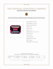 2.76 Ct. Purplish Pink Garnet from Tanzania Scan Report