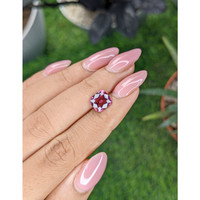 2.47 Ct. Purplish Pink Garnet from Tanzania Life Style