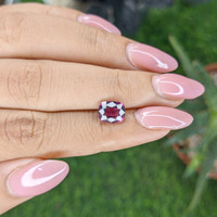 2.41 Ct. Purplish Pink Garnet from Tanzania Life Style