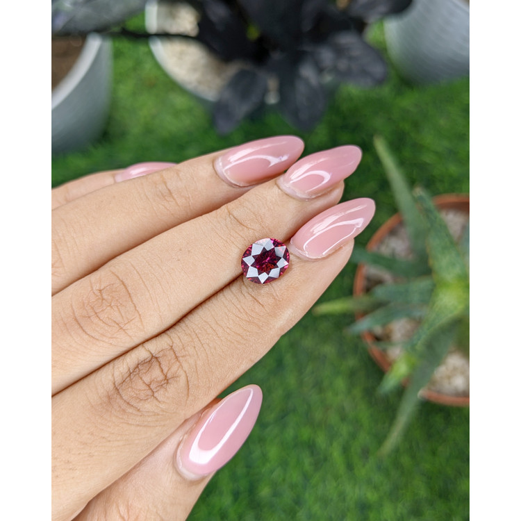 2.52 Ct. Purplish Pink Garnet from Tanzania