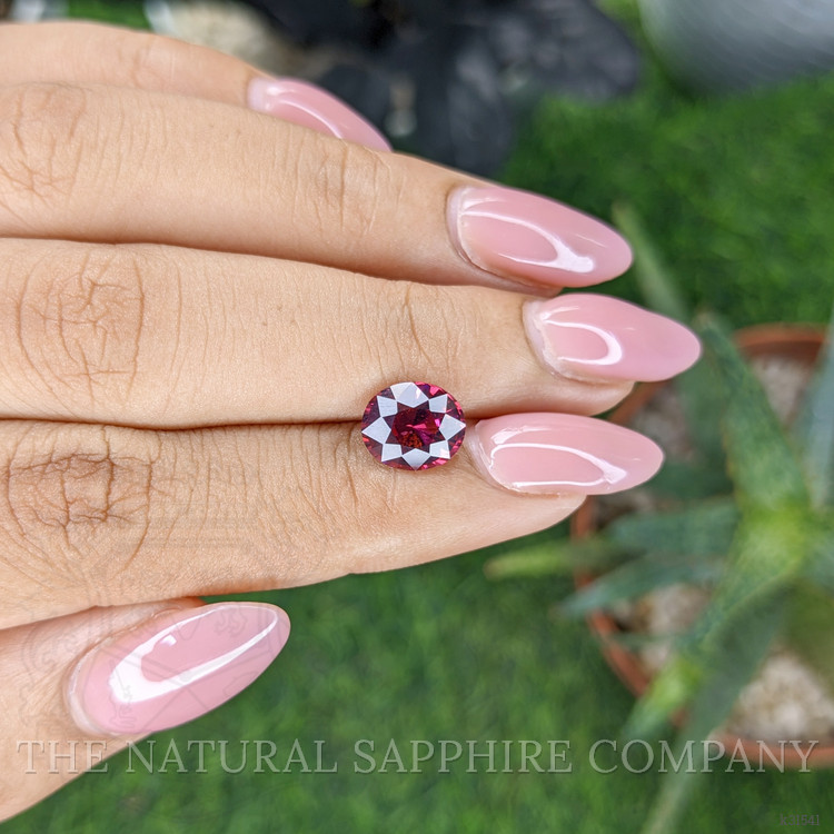 2.52 Ct. Purplish Pink Garnet from Tanzania