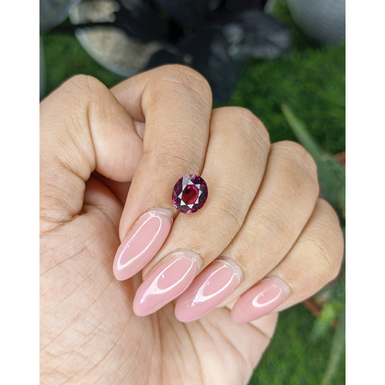 2.68 Ct. Purplish Pink Garnet from Tanzania