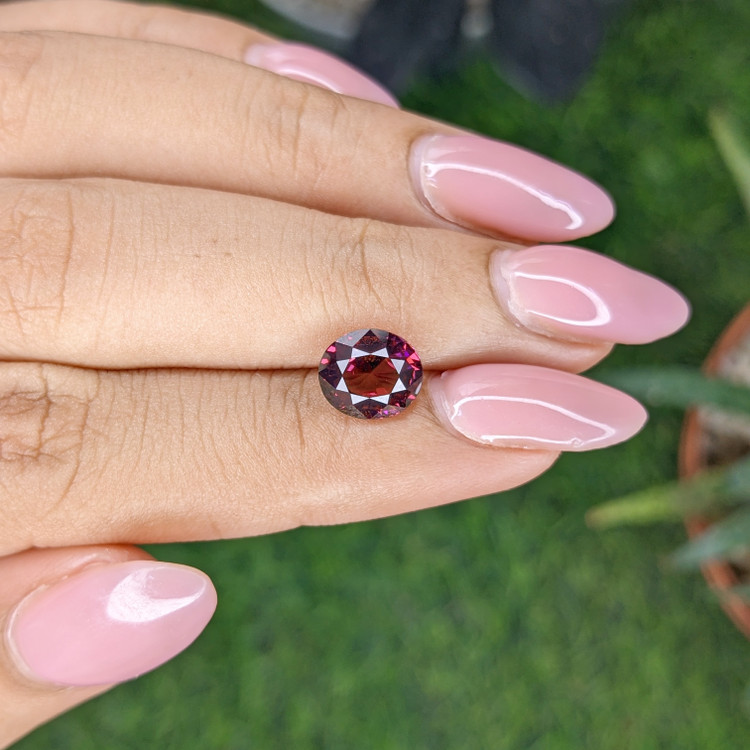 2.68 Ct. Purplish Pink Garnet from Tanzania