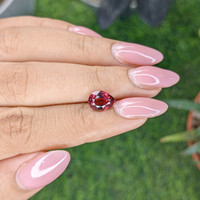 2.26 Ct. Purplish Pink Garnet from Tanzania Life Style