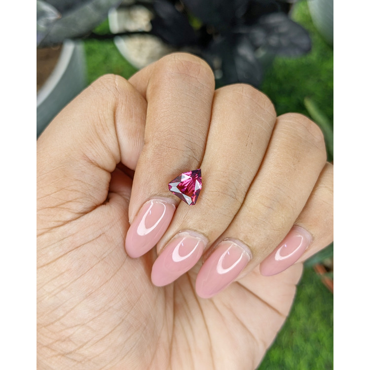 1.88 Ct. Purplish Pink Garnet from Tanzania