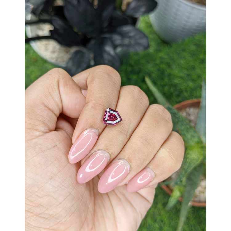 2.31 Ct. Purplish Pink Garnet from Tanzania