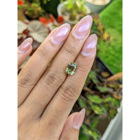 3.30 Ct. Green Chrysoberyl from Ceylon (Sri Lanka) Life Style