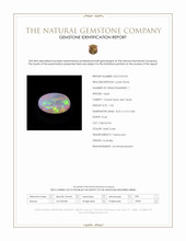 1.03 Ct. Multi Color Cabochon Crystal Opal (Jelly Opal) from Australia Scan Report