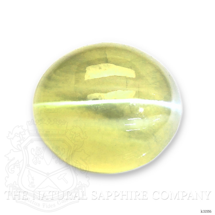 1.88 Ct. Yellowish Green Cabochon Chrysoberyl from Tanzania