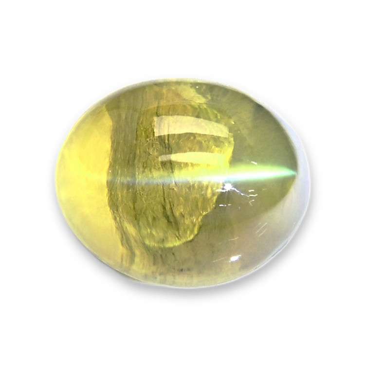 6.63 Ct. Yellowish Green Cabochon Chrysoberyl from Tanzania