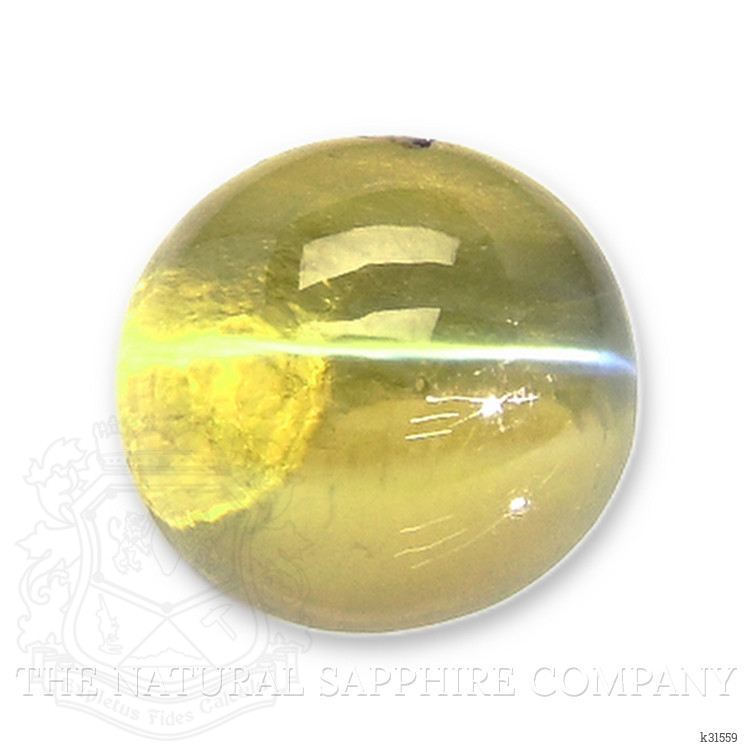 2.02 Ct. Yellowish Green Cabochon Chrysoberyl from Madagascar
