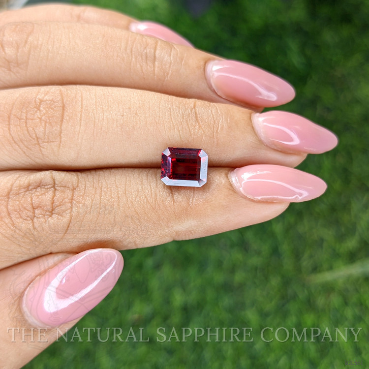 3.17 Ct. Pinkish Red Garnet from Ceylon (Sri Lanka)