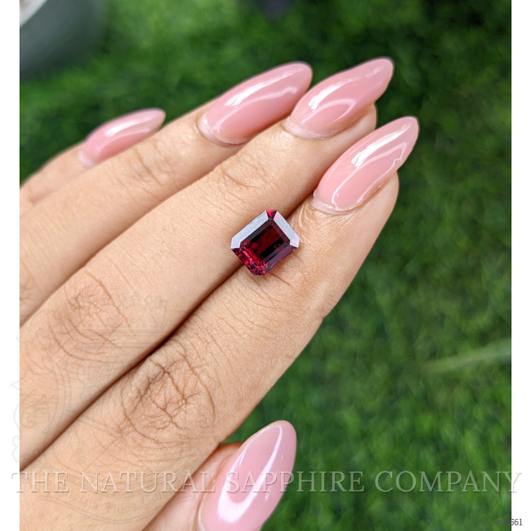 3.17 Ct. Pinkish Red Garnet from Ceylon (Sri Lanka)