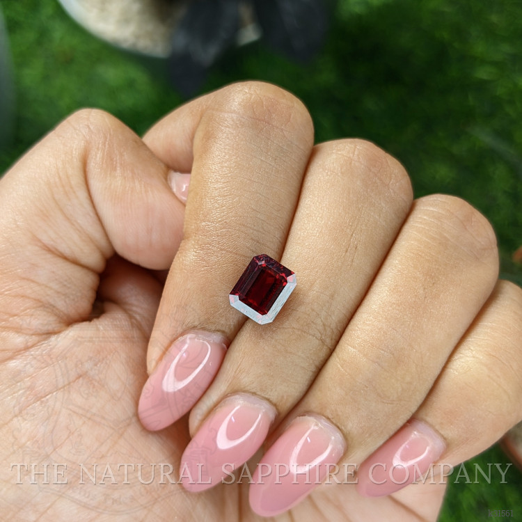 3.17 Ct. Pinkish Red Garnet from Ceylon (Sri Lanka)
