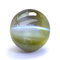 6.87 Ct. Brownish Green Cabochon Chrysoberyl from Ceylon (Sri Lanka) Video