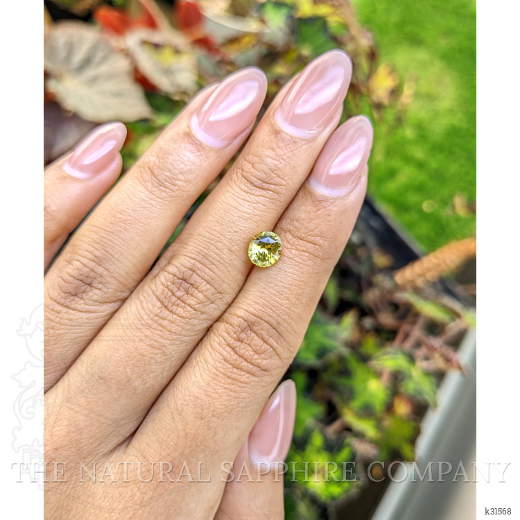 1.57 Ct. Greenish Yellow Chrysoberyl from Ceylon (Sri Lanka)