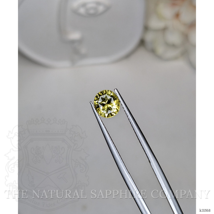 1.57 Ct. Greenish Yellow Chrysoberyl from Ceylon (Sri Lanka)
