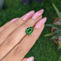 3.07 Ct. Tsavorite Garnet from Tanzania Life Style
