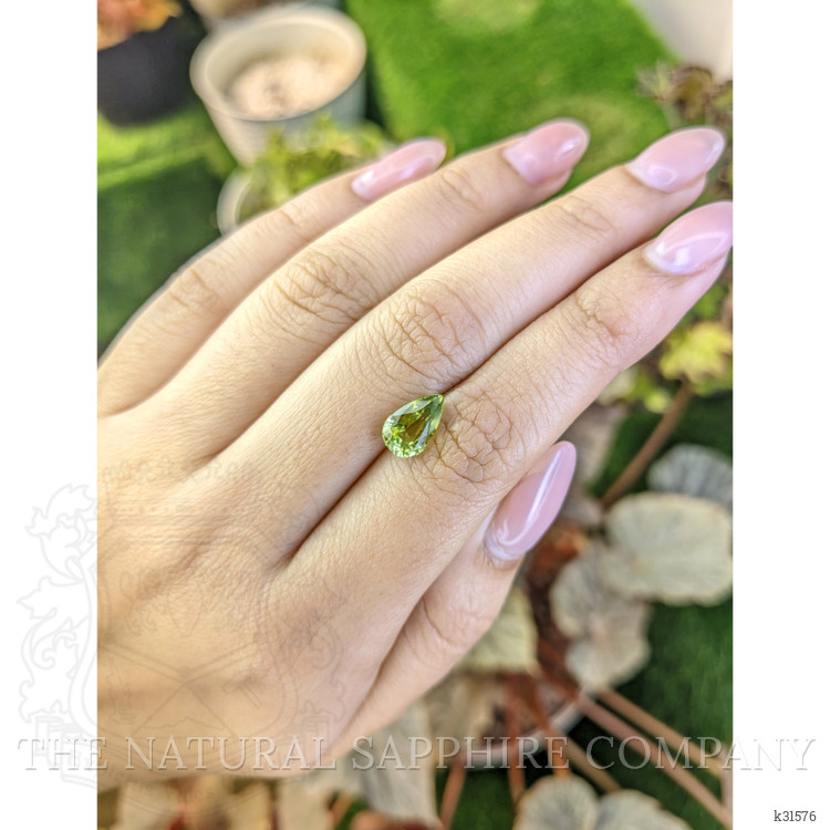 2.14 Ct. Yellowish Green Chrysoberyl from Ceylon (Sri Lanka)