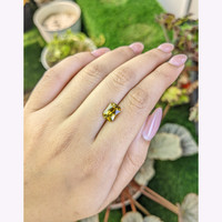 3.09 Ct. Greenish Yellow Chrysoberyl from Ceylon (Sri Lanka) Life Style