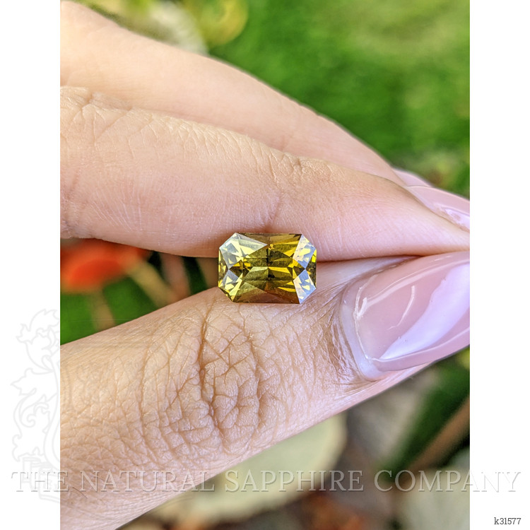 3.09 Ct. Greenish Yellow Chrysoberyl from Ceylon (Sri Lanka)