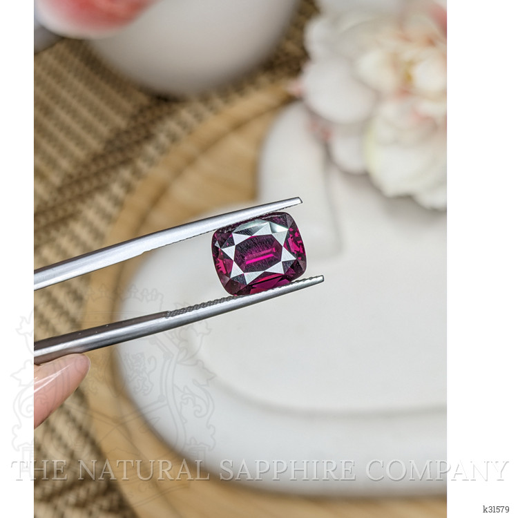 6.65 Ct. Purple Rhodolite Garnet from Ceylon (Sri Lanka)