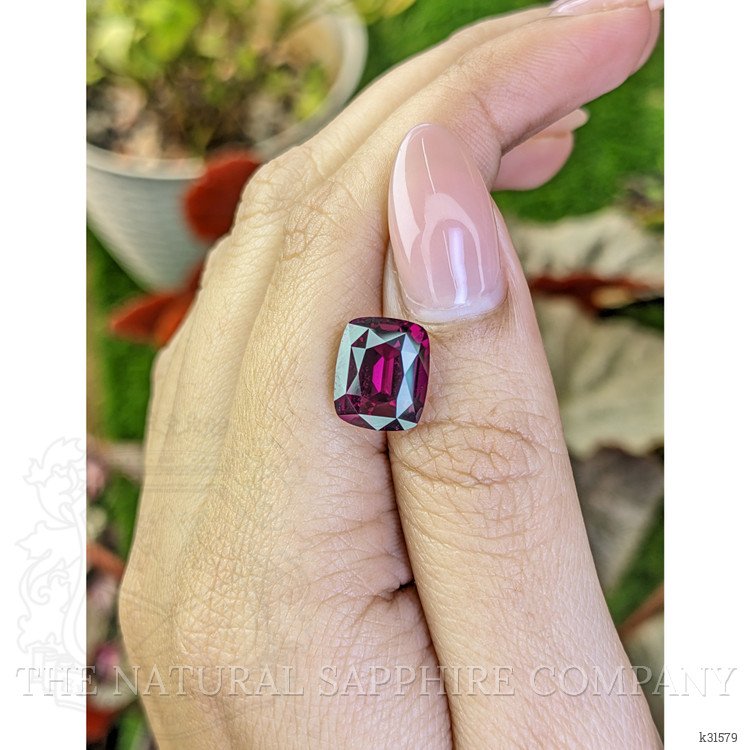 6.65 Ct. Purple Rhodolite Garnet from Ceylon (Sri Lanka)