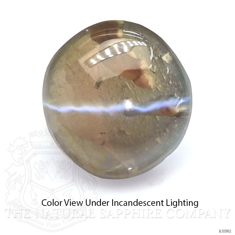 0.61 Ct. Cabochon Alexandrite from Ceylon (Sri Lanka)