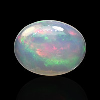1.02 Ct. Multi Color Cabochon Fire Opal (Flame Opal) from Brazil Video