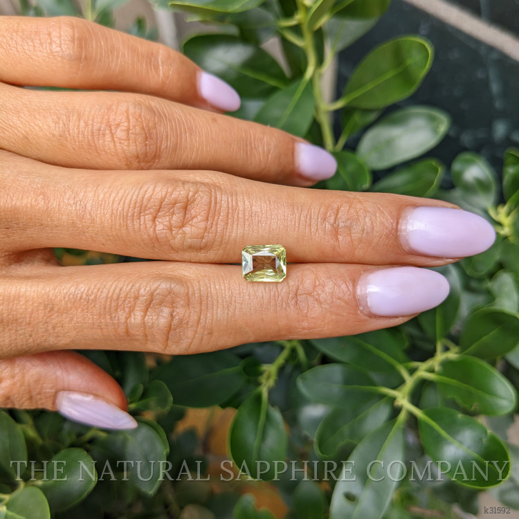 2.05 Ct. Yellowish Green Chrysoberyl from Ceylon (Sri Lanka)