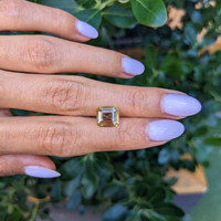 2.44 Ct. Yellowish Green Chrysoberyl from Ceylon (Sri Lanka) Life Style