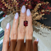 5.25 Ct. Purplish Red Garnet from Ceylon (Sri Lanka) Life Style