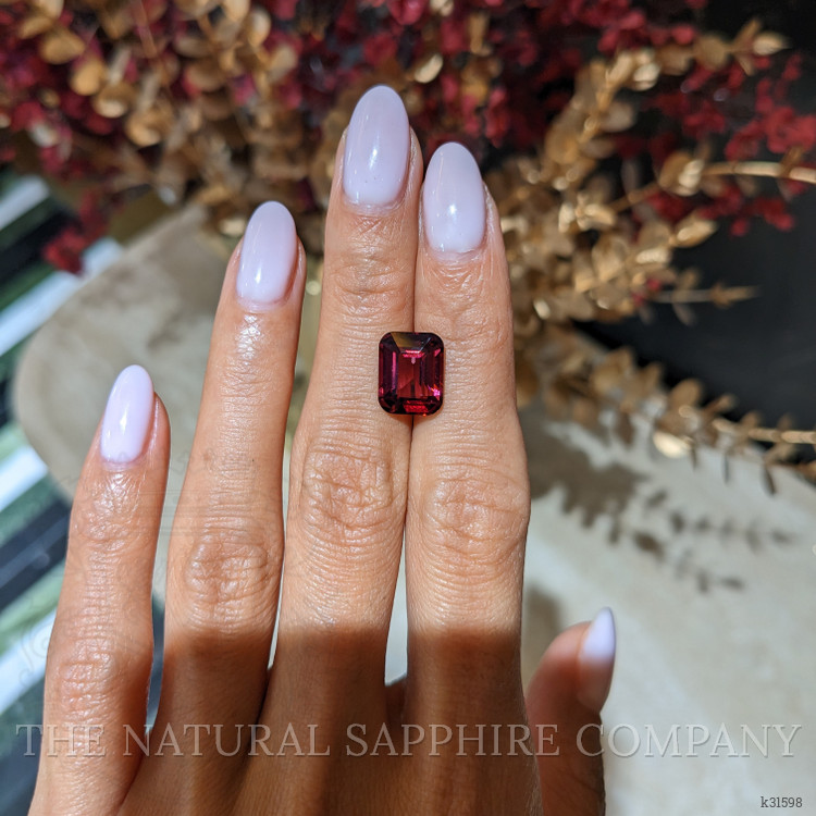 5.25 Ct. Purplish Red Garnet from Ceylon (Sri Lanka)