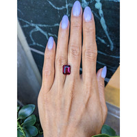 5.25 Ct. Purplish Red Garnet from Ceylon (Sri Lanka) Life Style