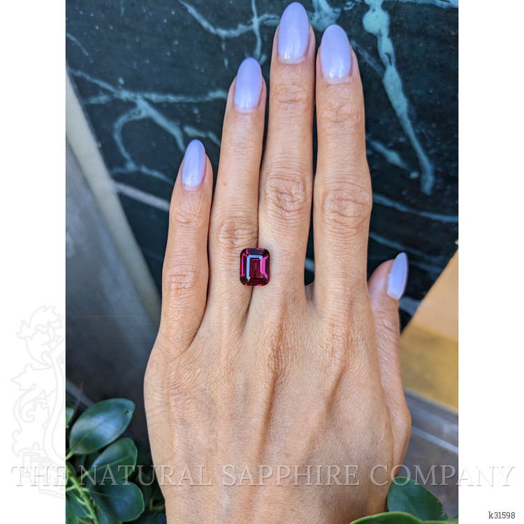 5.25 Ct. Purplish Red Garnet from Ceylon (Sri Lanka)