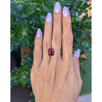 5.25 Ct. Purplish Red Garnet from Ceylon (Sri Lanka) Life Style