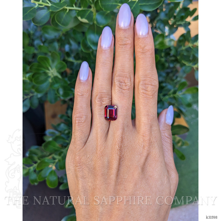 5.25 Ct. Purplish Red Garnet from Ceylon (Sri Lanka)
