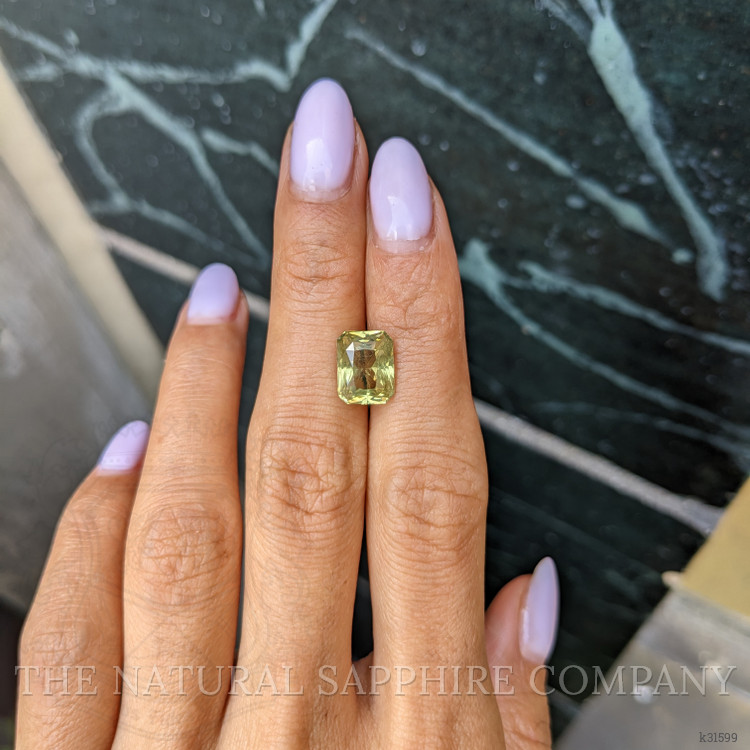4.50 Ct. Yellowish Green Chrysoberyl from Ceylon (Sri Lanka)