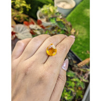 8.51 Ct. Orangish Yellow Citrine from Brazil Life Style