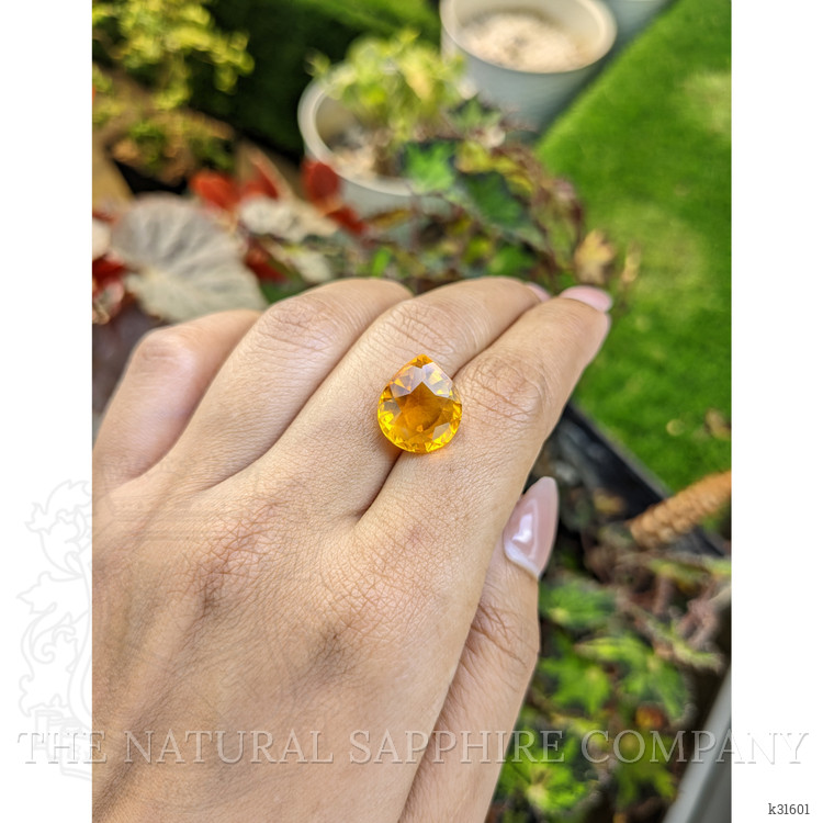 8.51 Ct. Orangish Yellow Citrine from Brazil