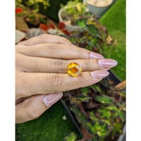 8.51 Ct. Orangish Yellow Citrine from Brazil Life Style