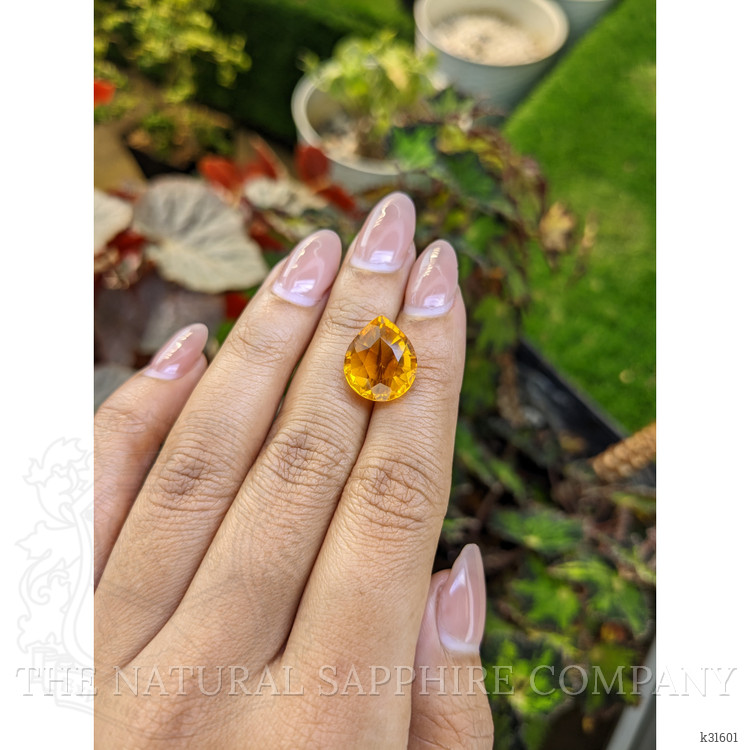8.51 Ct. Orangish Yellow Citrine from Brazil