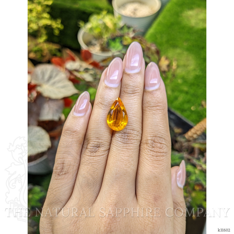 8.89 Ct. Orangish Yellow Citrine from Brazil