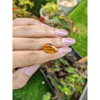 8.89 Ct. Orangish Yellow Citrine from Brazil Life Style