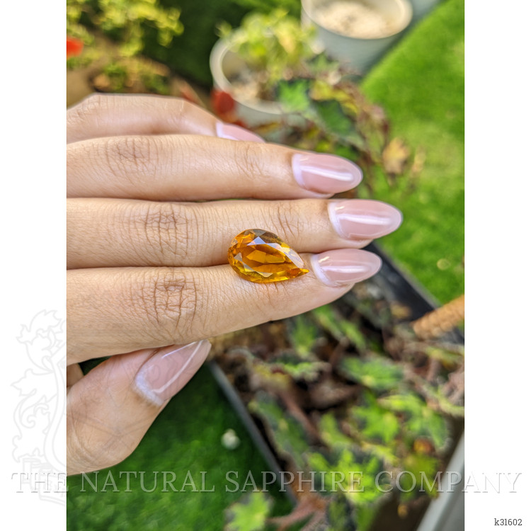 8.89 Ct. Orangish Yellow Citrine from Brazil